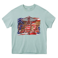 Arona patriotic nurse certified medical assistant medilcal symbol background Heavy Core Tee - BarkalooDesign