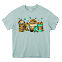 Sunflowers Coffee Cups Heavy Core Tee | Teevron