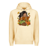Pina Colada Fall with black girl Premium Hoodie - NancyCooperArtShop