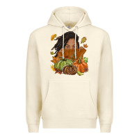 Sandshell Fall with black girl Premium Hoodie - NancyCooperArtShop