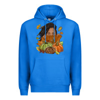 True Royal Fall with black girl Premium Hoodie - NancyCooperArtShop