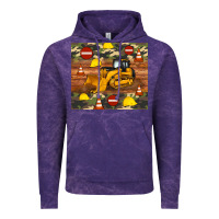 Cloud Purple bulldozer camouflage tumbler Vintage Hoodie - Artiststas
