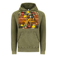 Vintage Olive bulldozer camouflage tumbler Vintage Hoodie - Artiststas