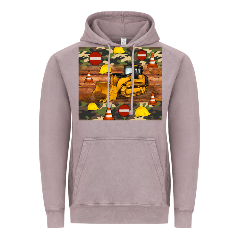 Bulldozer Camouflage Tumbler Vintage Hoodie by Artiststas | Teevron