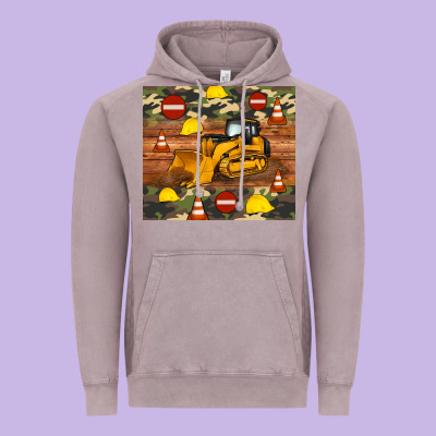 Bulldozer Camouflage Tumbler Vintage Hoodie Designed By Artiststas