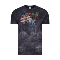 Cloud Black i back the blue eagle Vintage Tee - NancyCooperArtShop