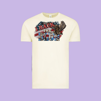 I Back The Blue Eagle Vintage Tee Designed By Nancycooperartshop