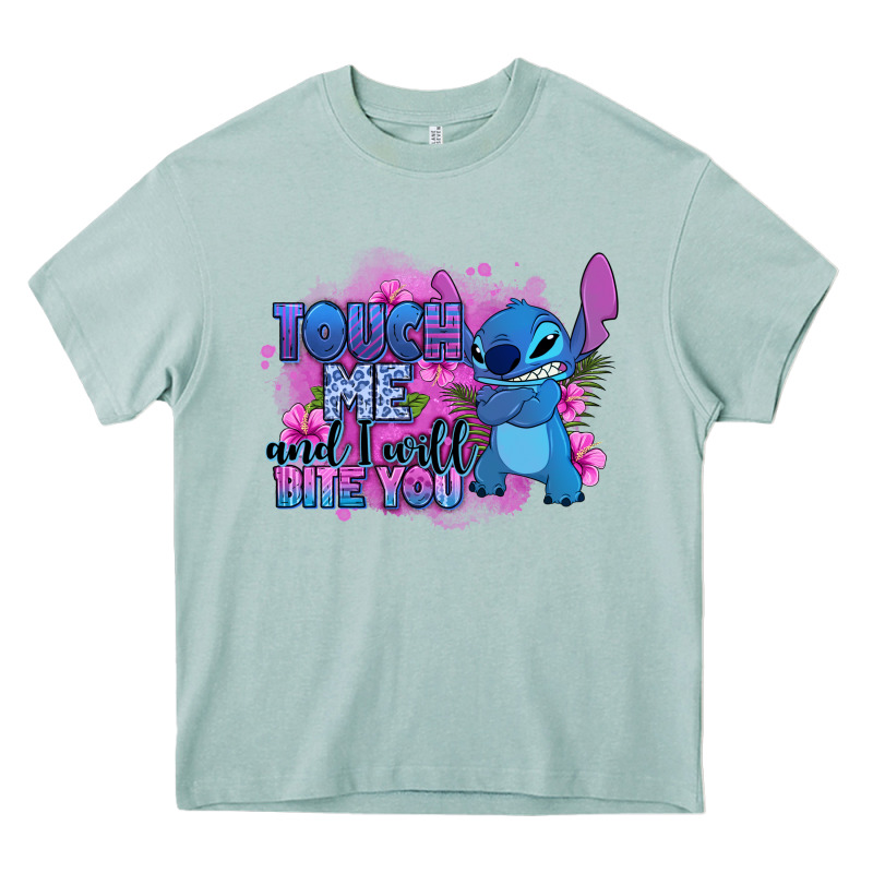 Touch Me And I Will Bite You Stitch Heavy Core Tee by Zillion Design Studio | Teevron