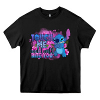 Black touch me and i will bite you stitch Heavy Core Tee - Zillion Design Studio