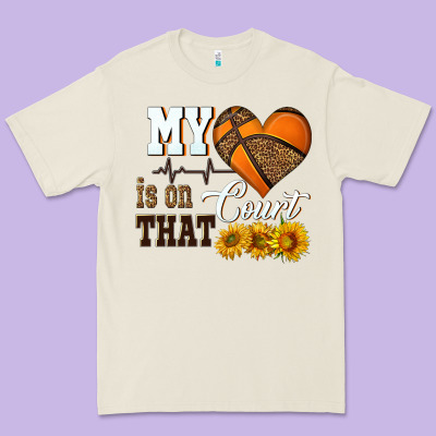 My Heart Is On That Court Premium Tee Designed By Hra Design Shop