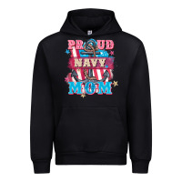 Black Proud navy Mom Mother's Day Urban Hoodie - FaDigitalArtStudio