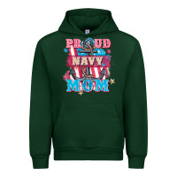 Forest Green Proud navy Mom Mother's Day Urban Hoodie - FaDigitalArtStudio