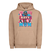 Pigment Burro Proud navy Mom Mother's Day Urban Hoodie - FaDigitalArtStudio