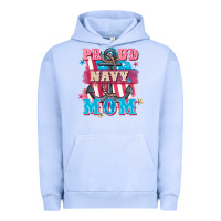 Pigment Grape Ice Proud navy Mom Mother's Day Urban Hoodie - FaDigitalArtStudio