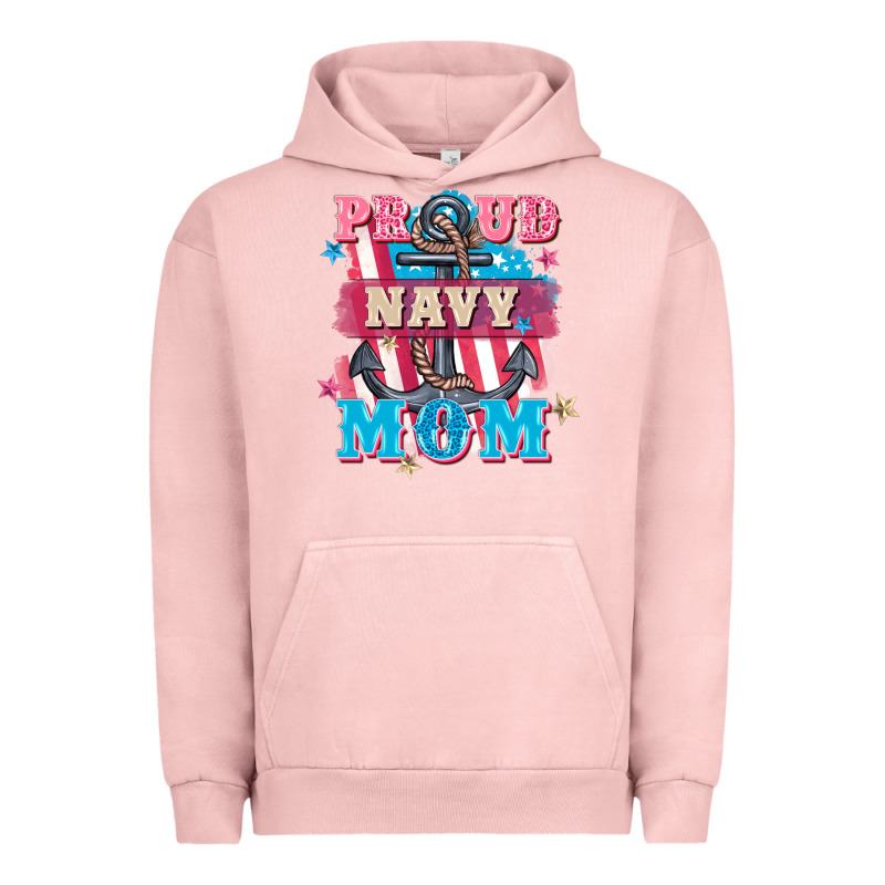 Proud Navy Mom Mother's Day Urban Hoodie by FaDigitalArtStudio | Teevron
