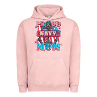 Pigment Salmon Proud navy Mom Mother's Day Urban Hoodie - FaDigitalArtStudio
