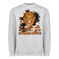 Heather Grey Dad The Man Cowhide Background Heavyweight Sweatshirt - Jasminsmagicworld