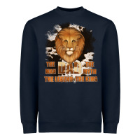 Navy Dad The Man Cowhide Background Heavyweight Sweatshirt - Jasminsmagicworld