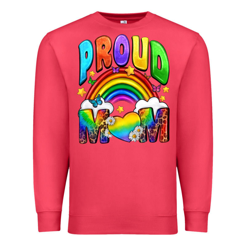 Proud Mom Premium Sweatshirt by NancyCooperArtShop | Teevron