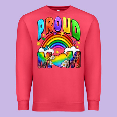 Proud Mom Premium Sweatshirt Designed By Nancycooperartshop