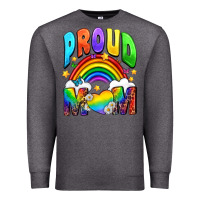 Charcoal Heather Proud Mom Premium Sweatshirt - NancyCooperArtShop