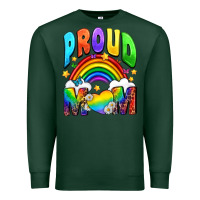 Sports Green Proud Mom Premium Sweatshirt - NancyCooperArtShop