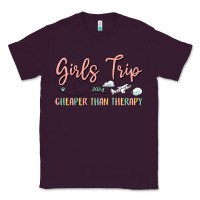 Plum girls trip cheaper than therapy Classic Tee - MaliasSmallBusiness