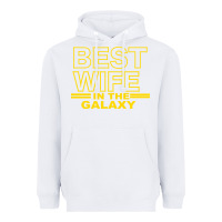 White BEST WIFE IN THE GALAXY Heavyweight Hoodie - Bettercallsaul