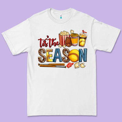 Tis The Season Softball Premium Tee Designed By Adodesignshop