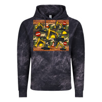 Cloud Black excavator camouflage Vintage Hoodie - Artiststas