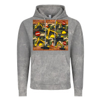 Cloud Rock excavator camouflage Vintage Hoodie - Artiststas