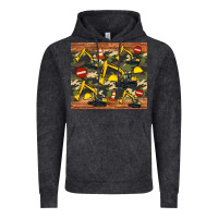 Vintage Black excavator camouflage Vintage Hoodie - Artiststas