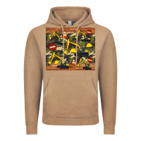Vintage Coffee excavator camouflage Vintage Hoodie - Artiststas