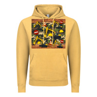 Excavator Camouflage Vintage Hoodie | Teevron