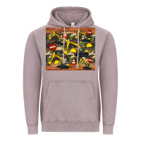Vintage Zinc excavator camouflage Vintage Hoodie - Artiststas