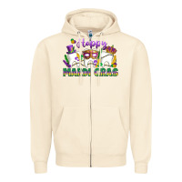 Sandshell mardi gras celebration with teeth Zipper Hoodie - LillyAllenDesigns