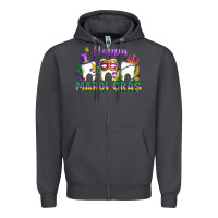 Smoke mardi gras celebration with teeth Zipper Hoodie - LillyAllenDesigns