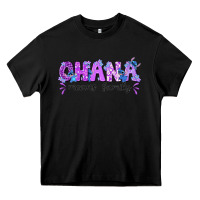 Black ohana means family with stitch Heavy Core Tee - texasbilliewilder