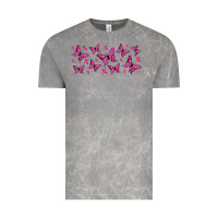 Cloud Rock breast cancer butterflies Vintage Tee - Jasminsmagicworld