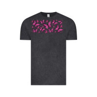 Vintage Black breast cancer butterflies Vintage Tee - Jasminsmagicworld