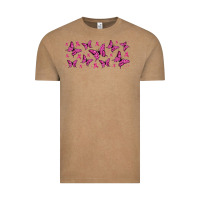 Vintage Coffee breast cancer butterflies Vintage Tee - Jasminsmagicworld
