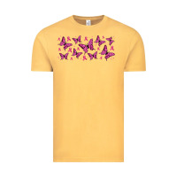 Vintage Mustard breast cancer butterflies Vintage Tee - Jasminsmagicworld