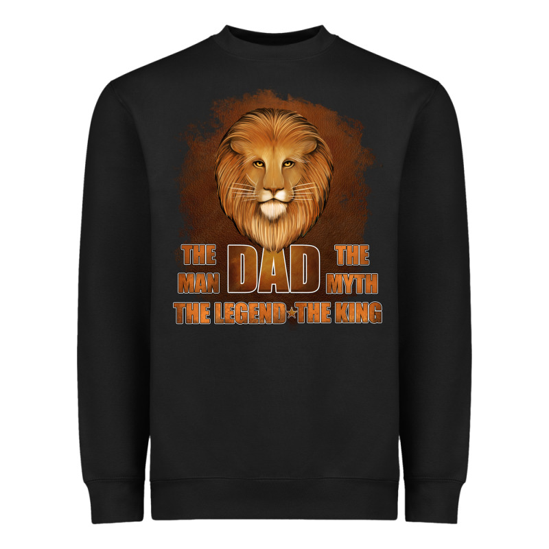 Dad The Man Leather Background Heavyweight Sweatshirt by Jasminsmagicworld | Teevron
