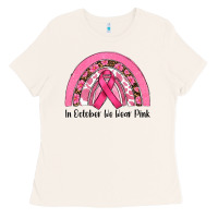 Bone in october we wear pink Ladies Tee - RanaPortraitStore