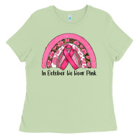 Matcha in october we wear pink Ladies Tee - RanaPortraitStore