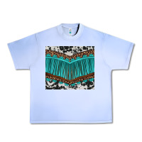 Grape Ice western cowhide leopard turquoise fringed Urban Heavy Tee - BarkalooDesign