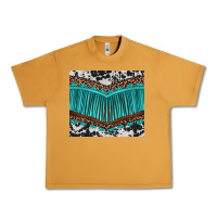 Peanut Butter western cowhide leopard turquoise fringed Urban Heavy Tee - BarkalooDesign