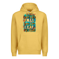 Antique Gold If you don't like Fall you can leaf me alone Premium Hoodie - NancyCooperArtShop