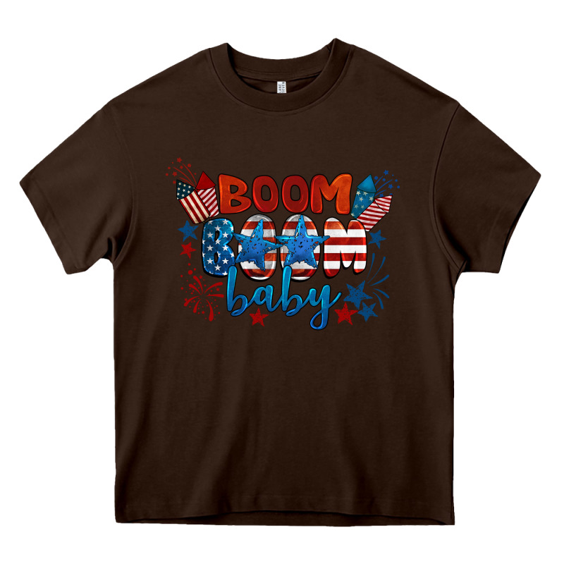 Boom Boom Baby 4th Of July Heavy Core Tee by BarkalooDesign | Teevron