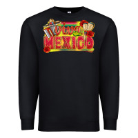 Black Viva Mexico Premium Sweatshirt - texasbilliewilder